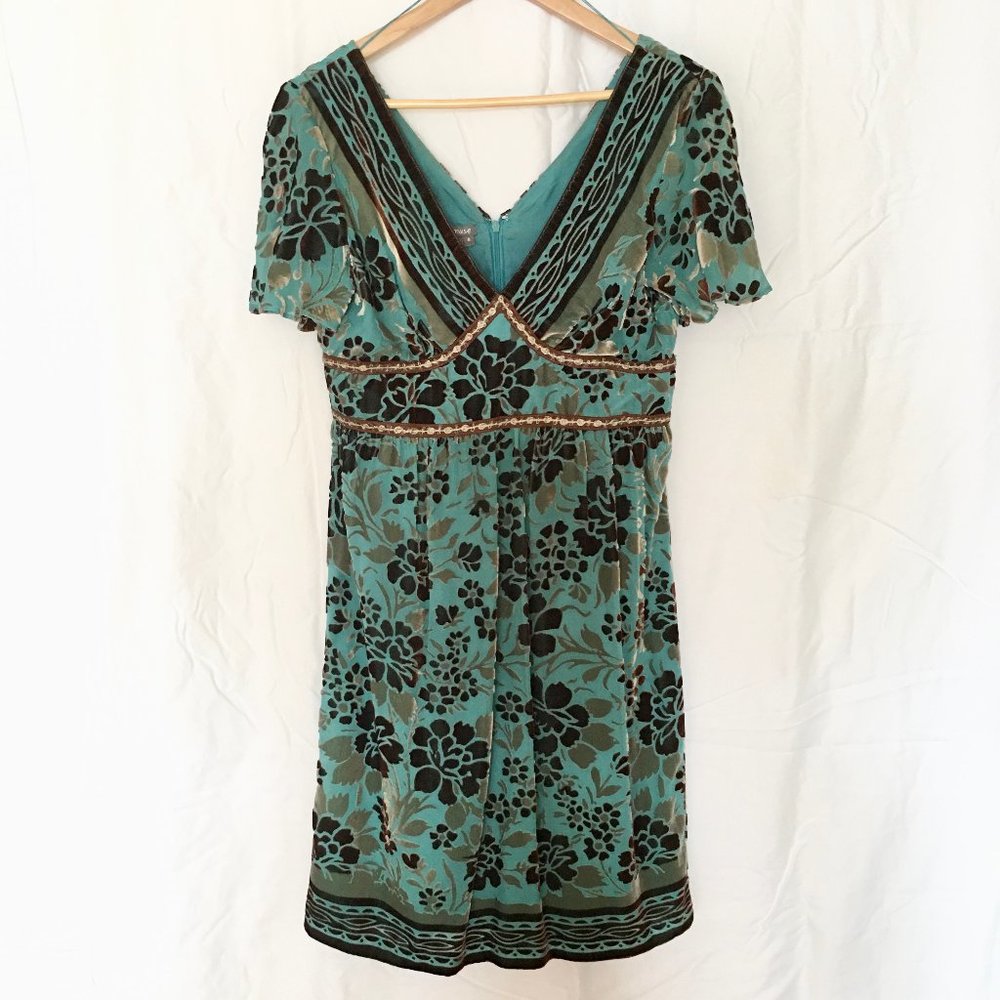 Muse flutter sleeve dress, sz 8